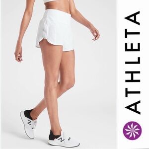 Athleta | White Running Free Shorts | Size Large